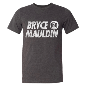 Bryce Mauldin Grey Logo Tee