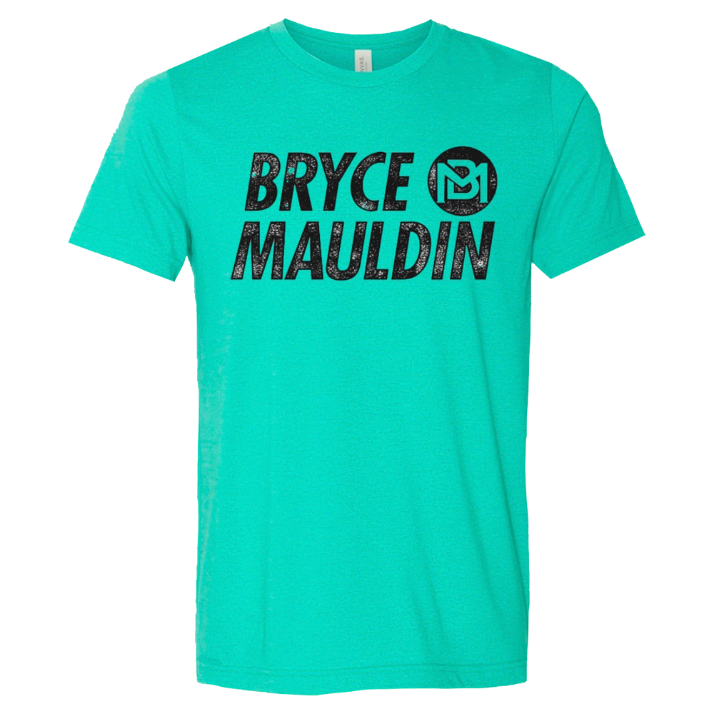 Bryce Mauldin Sea Green Logo Tee